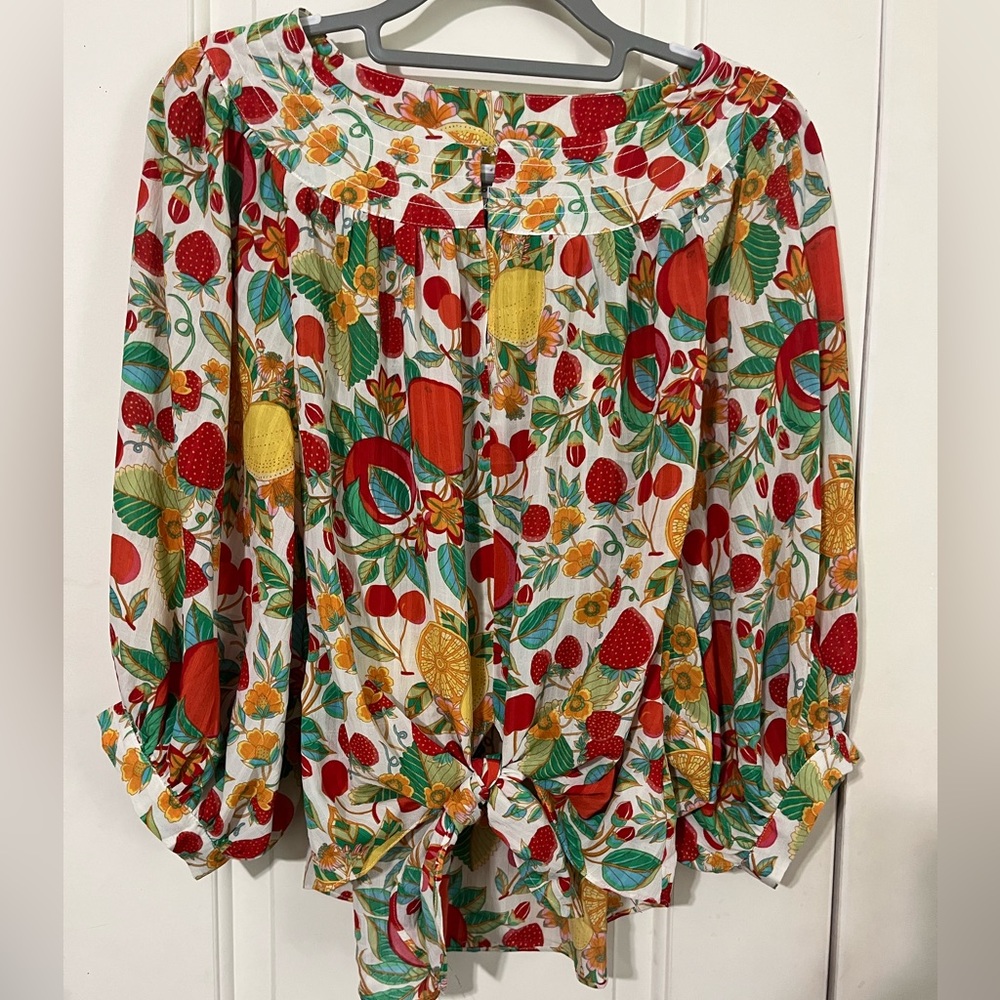 Rose & Olive Colorful Floral Blouse
